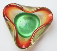 Archimede Seguso Archimede Seguso Multicolored Glass with Gold Fleck Bowl 1960 Italy - 4187858