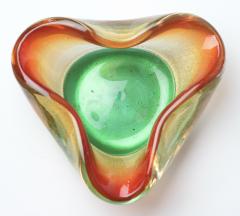 Archimede Seguso Archimede Seguso Multicolored Glass with Gold Fleck Bowl 1960 Italy - 4187876