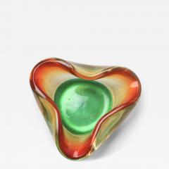 Archimede Seguso Archimede Seguso Multicolored Glass with Gold Fleck Bowl 1960 Italy - 4188282