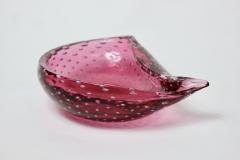Archimede Seguso Archimede Seguso Ruby Bullicante Murano Art Glass Bowl Vase 1955 Italy - 2351300