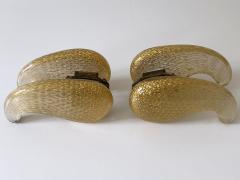 Archimede Seguso Exceptional Mid Century Murano Glass Push Pull Door Handles by Seguso 1950s - 4238886