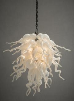 Archimede Seguso Large Vintage Murano Hand Blown Glass Chandelier Italian Modern Lighting - 4725848