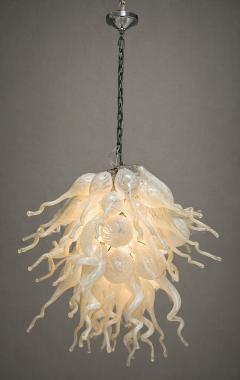 Archimede Seguso Large Vintage Murano Hand Blown Glass Chandelier Italian Modern Lighting - 4725850
