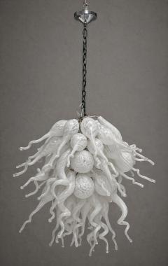 Archimede Seguso Large Vintage Murano Hand Blown Glass Chandelier Italian Modern Lighting - 4725851