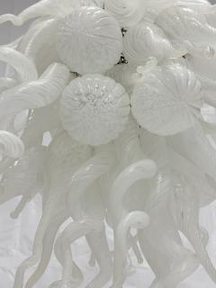 Archimede Seguso Large Vintage Murano Hand Blown Glass Chandelier Italian Modern Lighting - 4725853