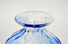 Archimede Seguso Murano Swirled Uranium Glass Vase Signed by Archimide Seguso - 4160842