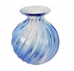 Archimede Seguso Murano Swirled Uranium Glass Vase Signed by Archimide Seguso - 4160843
