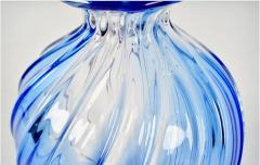 Archimede Seguso Murano Swirled Uranium Glass Vase Signed by Archimide Seguso - 4160844