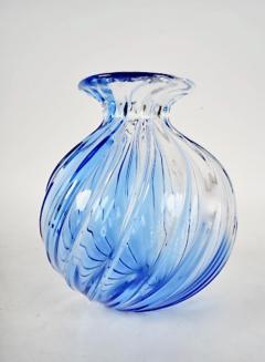Archimede Seguso Murano Swirled Uranium Glass Vase Signed by Archimide Seguso - 4160845