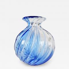 Archimede Seguso Murano Swirled Uranium Glass Vase Signed by Archimide Seguso - 4160950
