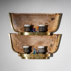 Archimede Seguso Pair of Art Deco Glass Wall Lights attributed to Archimede Seguso Italy 1940s - 4690985