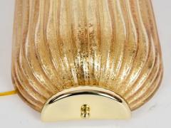 Archimede Seguso Pair of Murano Glass sconces in the style of Seguso - 853174