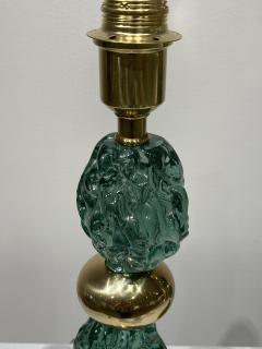 Archimede Seguso Pair of Murano glass lamps in the style of Archimede Seguso - 2545069