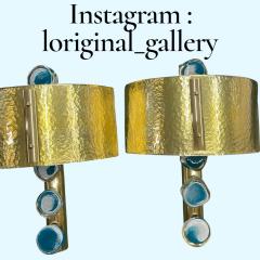 Archimede Seguso Pair of Murano glass sconces in the style of Archim de Seguso - 4590457