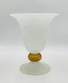 Archimede Seguso Signed Scavo Glass Vase by Archimede Seguso Murano Italy 20th Century - 4220314