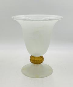 Archimede Seguso Signed Scavo Glass Vase by Archimede Seguso Murano Italy 20th Century - 4220315