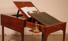 Architects Table Circa 1760 In Mahogany With Mechanism Chippendale Period - 3012921