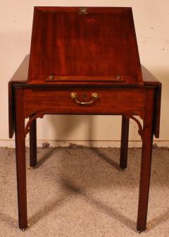 Architects Table Circa 1760 In Mahogany With Mechanism Chippendale Period - 3012924