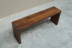Architectural Bench in Solid Oak with Wonderful Patina Early to Mid 20th Century - 4803277