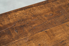 Architectural Bench in Solid Oak with Wonderful Patina Early to Mid 20th Century - 4803374