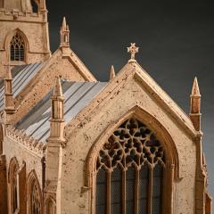 Architectural Cork Model of an English Church by Cornelius Daniel Ward - 3242302