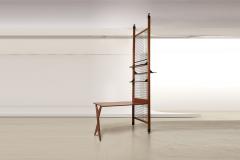 Architectural Desk with Bookshelf Italy 1960s - 2224989