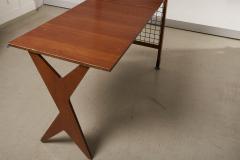 Architectural Desk with Bookshelf Italy 1960s - 2225002
