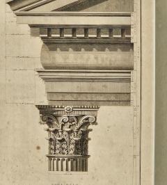 Architectural Engraving France circa 1800 - 3975257