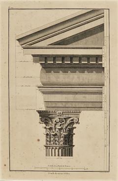 Architectural Engraving France circa 1800 - 3975420