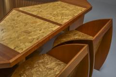 Architectural Minimalist Dining Set Modern Italy 1950s - 1985073