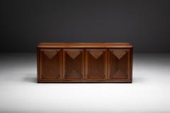 Architectural Modernist Sideboard France Mid 20th Century - 4506192