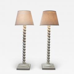 Architectural Plaster Floor Lamps after Michael Taylor - 1876496