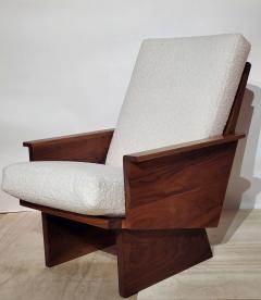 Arden Riddle Arden Riddle Black Walnut High Back Lounge Chair Studio Crafted 1988 - 2741874