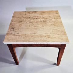 Arden Riddle Arden Riddle End Table Studio Black Walnut Travertine 1999 - 4357226