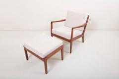 Arden Riddle Newly Upholstered Lounge Chair with Ottoman by Arden Riddle 1960s - 1134896