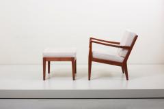 Arden Riddle Newly Upholstered Lounge Chair with Ottoman by Arden Riddle 1960s - 1134898
