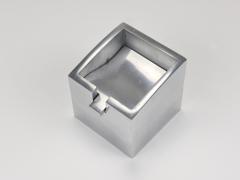 Arik Levy Arik Levy x Ligne Roset Square Smoke Ashtray Polished Aluminium France - 4385781