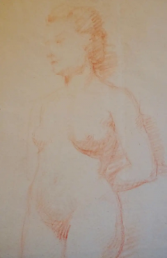 Aristide Maillol Aristide Maillol Original Sanguine Nude Drawing 1950s - 3023181