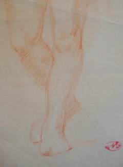 Aristide Maillol Aristide Maillol Original Sanguine Nude Drawing 1950s - 3023182