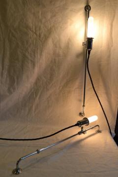 Arizona Biltmore Chrome Plated Adjustable Sconces from 1929 Rare - 574392