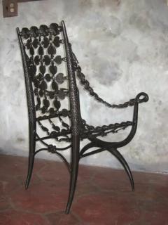 Armand Albert Rateau Pair French Modern Neoclassical Bronze Lounge Chairs Style Armand Albert Rateau - 4102947
