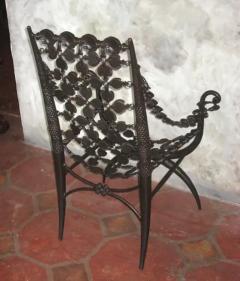 Armand Albert Rateau Pair French Modern Neoclassical Bronze Lounge Chairs Style Armand Albert Rateau - 4102950