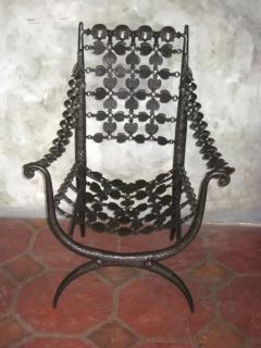 Armand Albert Rateau Pair French Modern Neoclassical Bronze Lounge Chairs Style Armand Albert Rateau - 4102971