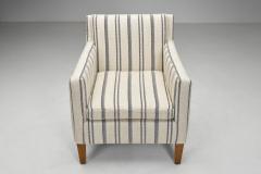 Armchair Upholstered in Striped Fabric Europe 1930s - 4431101
