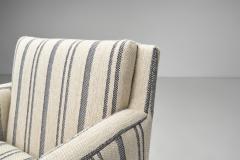 Armchair Upholstered in Striped Fabric Europe 1930s - 4431103
