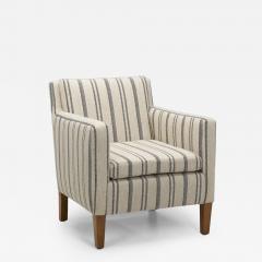 Armchair Upholstered in Striped Fabric Europe 1930s - 4434908