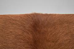 Armchair in Pine with Cowhide Seating Europe 1950s - 4136485