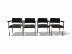 Armchairs in Steel Leather Rosewood Unknown 1960s Lot 173 342 - 4352025