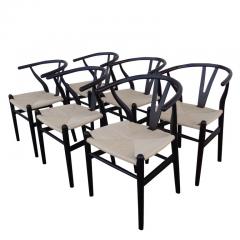 Armin Carl Hansen Set of 6 Wishbone Style Dining Chairs - 2433952