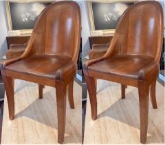 Armond Albert Rateau A A Rateau style forties empire revival pair of stunning carved chairs - 2324510